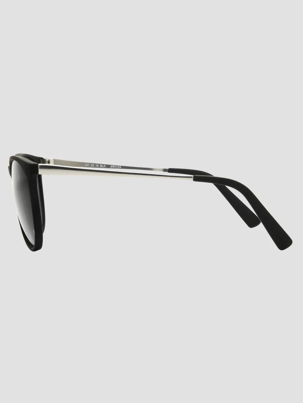 Matte Metal Round Sunglasses - Universal Thread™ Black/Silver